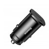 Baseus Rychlonabíječka do auta USB/USB-C QC 30W černá