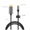 Kabel FIXED s konektory USB-C/HDMI, USB-C 3.1 Gen 2 18Gbps, HDMI 2.0 4K60Hz, 2m, šedý