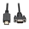 Video kabel HDMI / VGA, Low-Profile HD15 (Samec/Samec), 1.8m