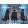 Ergonomická kancelářská židle HEALTH černá