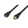 Digitus HDMI High Speed s Ethernetem prodlužovací kabel, typ A, M / F, 5,0 m, HDMI 1.4, UL, bl, zlacené kontakty