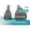 Digitus HDMI High Speed s Ethernetem připojovací kabel HDMI/D na HDMI/A ( standard na micro) , 1m