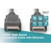 Digitus HDMI High Speed + Ethernet připojovací kabel, 2xstíněný, 2m