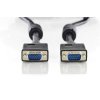Digitus VGA Monitor connection cable, HD15 M/M, 15.0m, 3Coax/7C, 2xferrite, bl