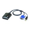 Aten CV211CP-AT Laptop USB KVM Console Crash Cart Adapter IT Kit