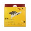 Delock PCI Express Karta > 3 x externí FireWire B + 1 x interní FireWire A