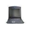 Digitus modularizovaná 43,2 cm (17 ") TFT konzole s 8 portem Cat.5 KVM, americká klávesnice, RAL 9005 černá barva