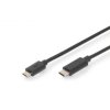Ednet Připojovací kabel USB typu C, typ C na micro B M/M, 3,0 m, 3A, 480 MB verze 2.0, bl