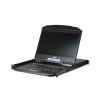 ATEN KVM console CL3116NX 16-Port Short Depth PS/2-USB VGA Single Rail WideScreen LCD KVM Switch 18,5" 1366x768