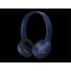 Panasonic RB-HF420BE-A, bezdrátové sluchátka, přes hlavu, Bluetooth, Mikrofon, XBS, 50 hodin výdrž, modrá