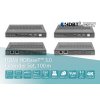 Digitus HDBaseT 3.0 KVM Extender Set, HDMI 2.0b, 100 m USB 2.0, PoC, RS232, IR, eARC/ARC, černý