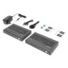 Digitus HDBaseT 3.0 KVM Extender Set, HDMI 2.0b, 100 m USB 2.0, PoC, RS232, IR, eARC/ARC, černý