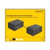 Delock Duální USB dokovací stanice pro 2 x HDD / SSD SATA s funkcí klonování a čtečkou karet + přídavný port USB