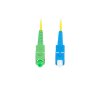 LANBERG optický patch cord SM SC/APC-SC/UPC simplex 5m LSZH G657A1 průměr 3mm, barva žlutá
