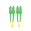 LANBERG optický patch cord SM SC/APC-SC/APC duplex 15m LSZH G657A1 průměr 3mm, barva žlutá