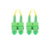 LANBERG optický patch cord SM SC/APC-SC/APC duplex 15m LSZH G657A1 průměr 3mm, barva žlutá