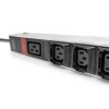 DIGITUS IT BASIC PDU, 3PH, 16A, 24 x C13, 3 x C19 Vertikální, 3m kabel, IEC309 3Ph-16A zástrčka