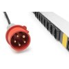 DIGITUS IT BASIC PDU, 3PH, 16A, 24 x C13, 3 x C19 Vertikální, 3m kabel, IEC309 3Ph-16A zástrčka