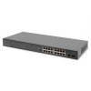DIGITUS 16-Port Gigabit + 2-Port Gigabit SFP Multi-Mode Unmanaged PoE Switch