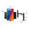 BenQ LCD PD2706UA 27" IPS/3840x2160/5ms/DP/HDMI/3xUSB-3.2/USB-C/výškově nastavitelný/pivot/vesa/repro/Flicker-free