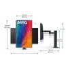 BenQ LCD PD2706UA 27" IPS/3840x2160/5ms/DP/HDMI/3xUSB-3.2/USB-C/výškově nastavitelný/pivot/vesa/repro/Flicker-free