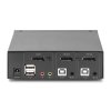 DIGITUS DS-12851 KVM Switch, 2x DP in, DP Out, 2x USB B, 4K @ 60 Hz, černá