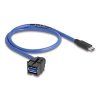 Delock Keystone modul USB 5 Gbps A samice na USB typu C samec s kabelem