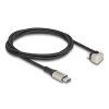 Delock Datový a nabíjecí kabel USB Type-C na Lightning pro iPhone a iPad, 180°, pravoúhlá 1 m MFi