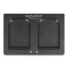 Delock Prstencová čtečka 1D a 2D čárových kódů s rozhraním 2,4 GHz nebo Bluetooth (2 ks) + nabíjecí stanice