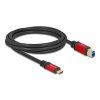 Delock USB 5 Gbps kabel USB Type-C samec na USB Typ-B samec 2 m červený kovový