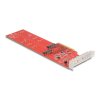 Delock Karta PCI Express x8 na 2 x interní M.2 Key M 110 mm NVMe - rozvětvení - Low Profile