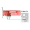 Delock Karta PCI Express x8 na 2 x interní M.2 Key M 110 mm NVMe - rozvětvení - Low Profile