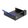 Delock 5.25” Kovový instalační rámeček pro mobilní rack Slim Bay s USB 5 Gbps rozbočovačem