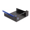 Delock 5.25” Kovový instalační rámeček pro mobilní rack Slim Bay s USB 5 Gbps rozbočovačem