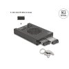 Delock 3.5” Mobilní rack pro 2 x SSD M.2 NVMe s konektorem Slim SAS SFF-8654