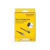Delock Datový a nabíjecí kabel z rozhraní USB Typ-A na Lightning™ pro iPhone™, iPad™, iPod™, pravoúhlý, s funkcí stojanu