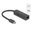 Delock Adaptér USB Type-C na 2,5 Gigabit LAN s Power Delivery 100 watt