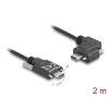 Delock USB 2.0 kabel USB Type-C samec se šrouby na USB Type-C samec se šrouby pravoúhlý levý / pravý PD 3.0 60 W 2 m