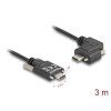 Delock USB 2.0 kabel USB Type-C samec se šrouby na USB Type-C samec se šrouby pravoúhlý levý / pravý PD 3.0 60 W 3 m
