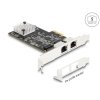Delock PCI Express x2 karta na 2 x RJ45 5 Gigabit LAN