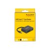 Delock Čtečka karet USB-C™ na paměťové karty XQD a SD + port rozhraní USB 5 Gbps Typ-A