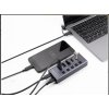 Delock rozbočovač USB 5 Gbps se 2 x USB Typ-A a 2 x zásuvkovými USB Type-C™ a jedním rychlonabíjecím portem + přepínač