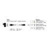 Delock Magnetická USB nabíjecí kabelová sada pro 8 Pin Lightning / Micro USB / USB Type-C černá 1 m