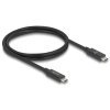 Delock USB 80 Gbps kabel USB Type-C™ samec na samec 16K 60 Hz PD 3.1 240 W E-Marker koaxiál 1 m černá