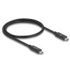 Delock USB 80 Gbps kabel USB Type-C™ samec na samec 16K 60 Hz PD 3.1 240 W E-Marker koaxiál 0,5 m černá