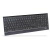 RAPOO klávesnice E9500M Multi-mode Wireless Ultra-slim Keyboard Black