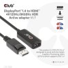 Club3D Adaptér aktivní DisplayPort 1.4 na HDMI 4K120Hz/8K60Hz HDR (M/F), černá