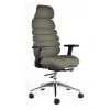 Ergonomická kancelářská židle SPINE tmavě šedá, s opěrkou hlavy