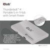 Club3D hubThunderbolt 4 Portable 5-in-1 Hub with Smart Power