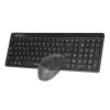 A4tech FG2400 Air2, bezdrátový kancelářský set klávesnice s myší, CZ, černá